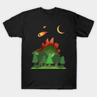 Beautiful Dinosaur Art T-Shirt